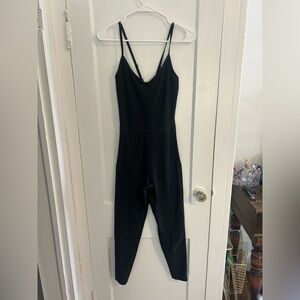 Old Navy Cloud+ Black Jumpsuit Strappy Workout One Piece